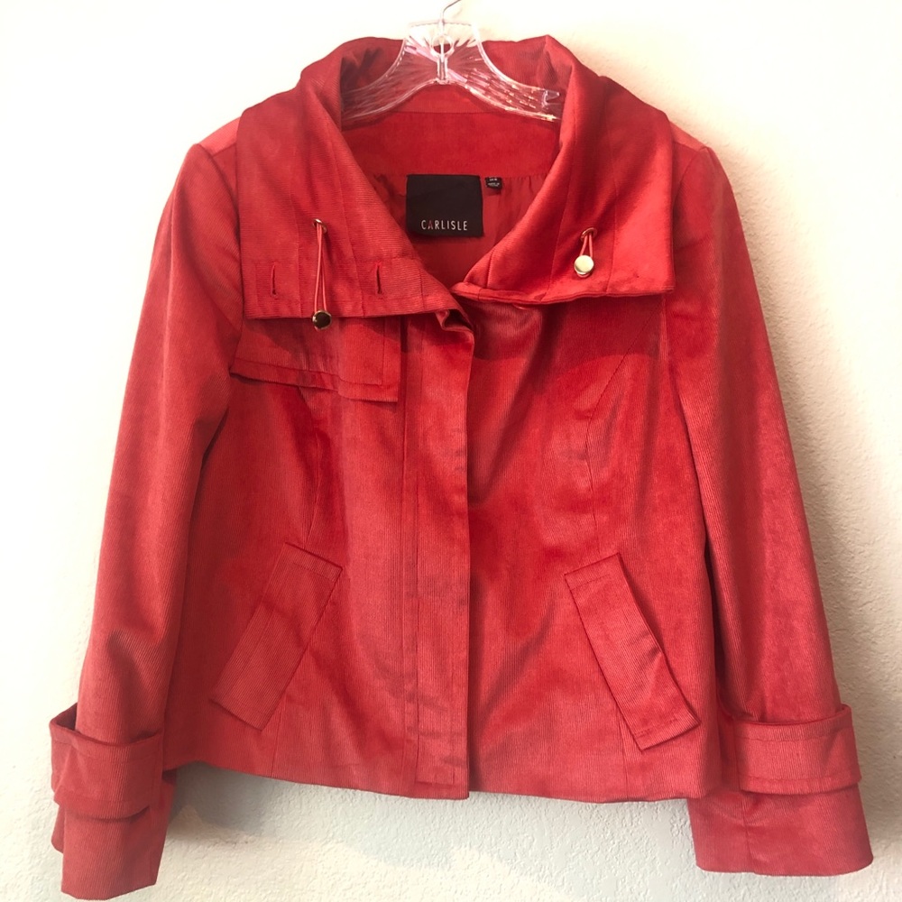 Carlisle Blood Red Orange Corduroy Jacket